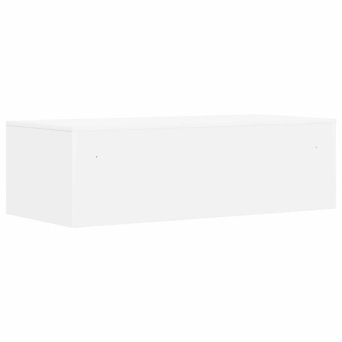 Birou montat pe perete Alb 100 x 45 x 30 cm Lemn compozit - WALTI WALTI