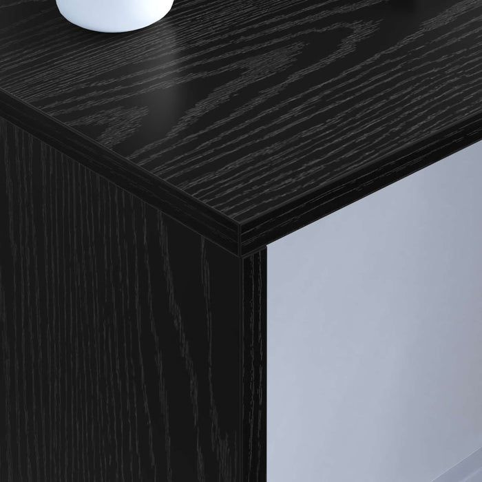 Birou montat pe perete Pe perete Stejar Negru 100 x 45 x 30 cm - WALTI WALTI