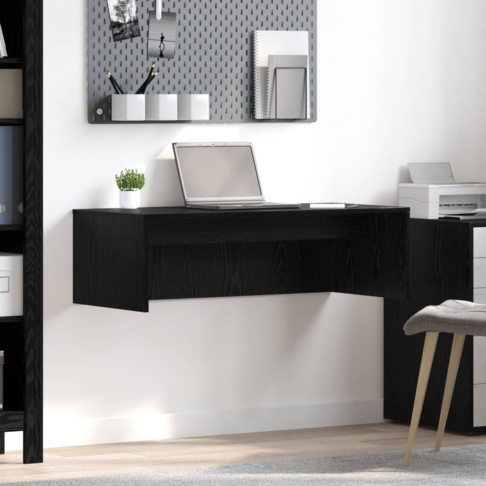 Birou montat pe perete Pe perete Stejar Negru 100 x 45 x 30 cm - WALTI WALTI