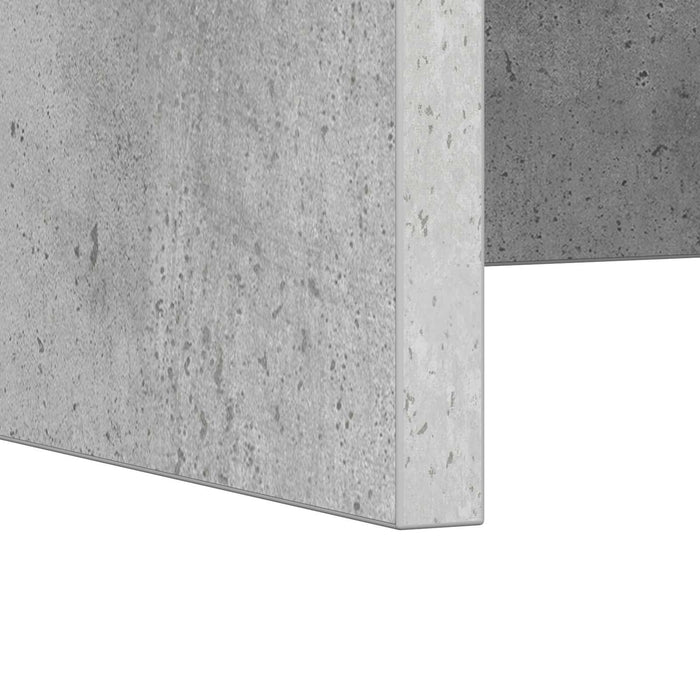 Birou montat pe perete Pe perete Gri din beton 100 x 45 x 30 cm - WALTI WALTI