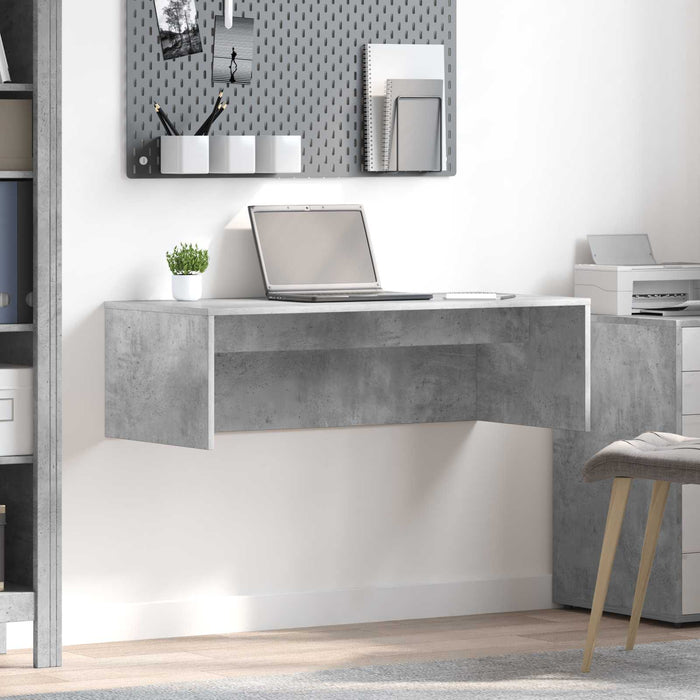 Birou montat pe perete Pe perete Gri din beton 100 x 45 x 30 cm - WALTI WALTI
