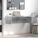 Birou montat pe perete Pe perete Gri din beton 100 x 45 x 30 cm - WALTI WALTI