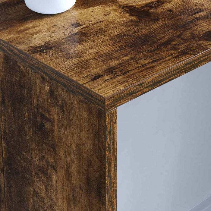 Birou montat pe perete Stejar fumuriu 100 x 45 x 30 cm - WALTI WALTI