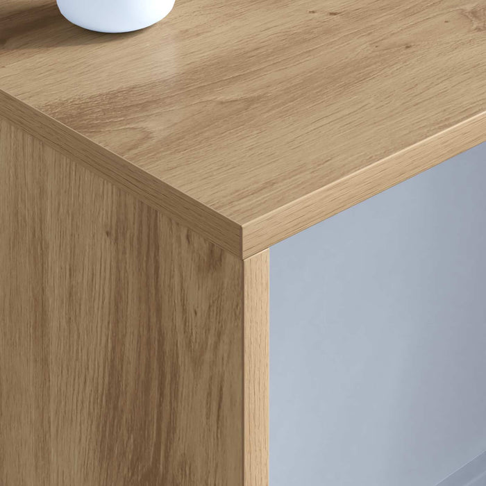 Birou montat pe perete Stejar Artizanal 100 x 45 x 30 cm - WALTI WALTI