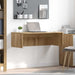 Birou montat pe perete Stejar Artizanal 100 x 45 x 30 cm - WALTI WALTI