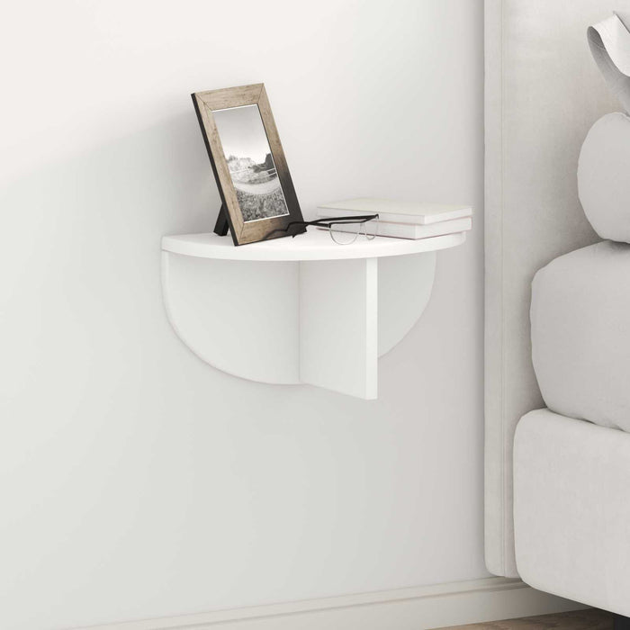 Raft de perete Pe perete Alb 38 x 19 x 19 cm Lemn compozit - WALTI WALTI
