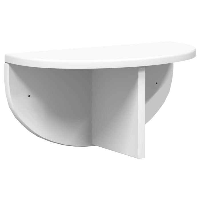 Raft de perete Pe perete Alb 38 x 19 x 19 cm Lemn compozit - WALTI WALTI
