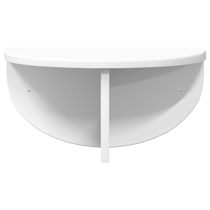 Raft de perete Pe perete Alb 38 x 19 x 19 cm Lemn compozit - WALTI WALTI