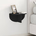 Raft de perete Pe perete Negru 38 x 19 x 19 cm Lemn compozit - WALTI WALTI