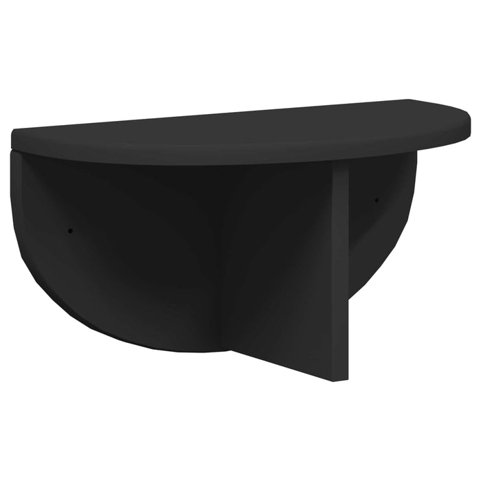 Raft de perete Pe perete Negru 38 x 19 x 19 cm Lemn compozit - WALTI WALTI