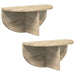 Raft de perete Pe perete 2 pcs Stejar Sonoma 38 x 19 x 19 cm - WALTI WALTI