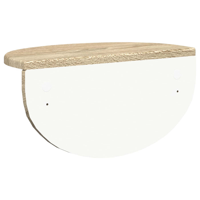 Raft de perete Pe perete 2 pcs Stejar Sonoma 38 x 19 x 19 cm - WALTI WALTI
