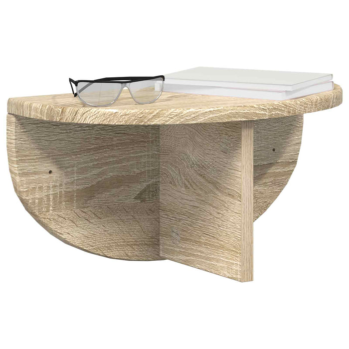Raft de perete Pe perete 2 pcs Stejar Sonoma 38 x 19 x 19 cm - WALTI WALTI