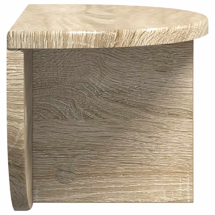Raft de perete Pe perete 2 pcs Stejar Sonoma 38 x 19 x 19 cm - WALTI WALTI