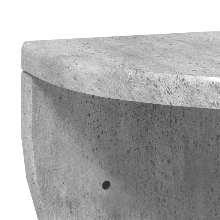Raft de perete Pe perete 2 pcs Gri din beton 38 x 19 x 19 cm - WALTI WALTI