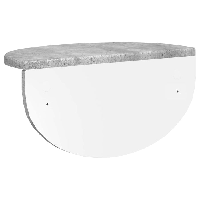 Raft de perete Pe perete 2 pcs Gri din beton 38 x 19 x 19 cm - WALTI WALTI
