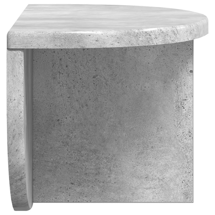 Raft de perete Pe perete 2 pcs Gri din beton 38 x 19 x 19 cm - WALTI WALTI