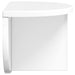 Raft de perete Alb lucios 38 x 19 x 19 cm Lemn compozit - WALTI WALTI