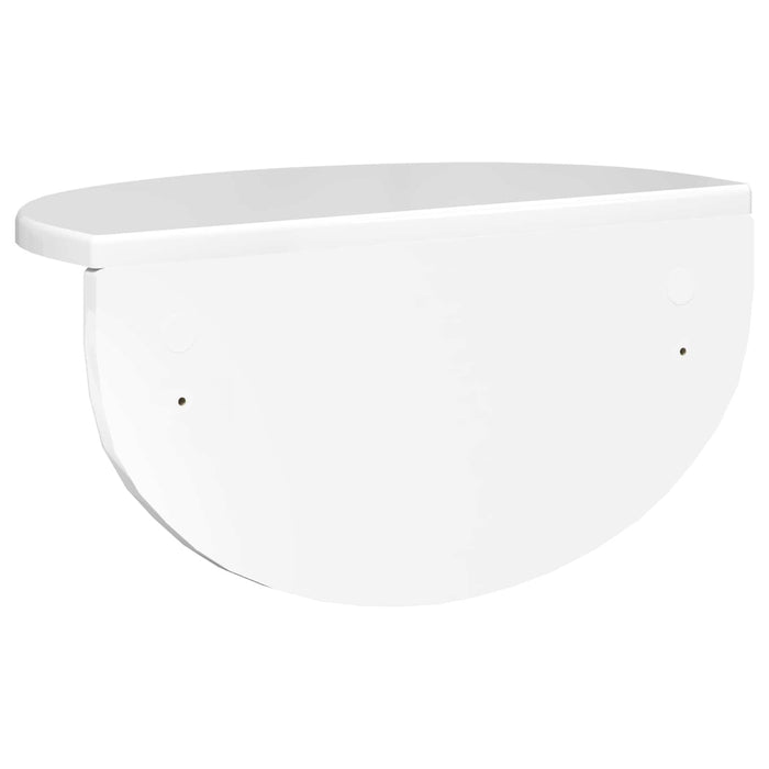 Raft de perete 2 pcs Alb lucios 38 x 19 x 19 cm Lemn compozit - WALTI WALTI