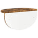 Raft de perete Stejar fumuriu 38 x 19 x 19 cm Lemn compozit - WALTI WALTI