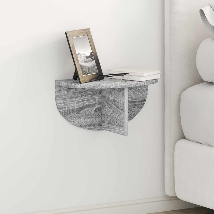 Raft de perete Gri Sonoma 38 x 19 x 19 cm Lemn compozit - WALTI WALTI