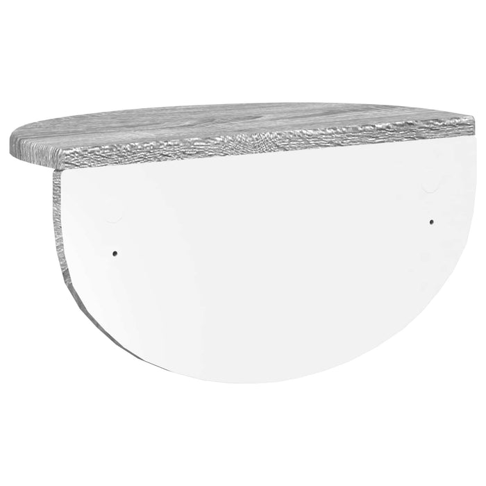 Raft de perete Gri Sonoma 38 x 19 x 19 cm Lemn compozit - WALTI WALTI