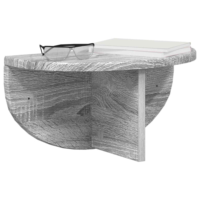 Raft de perete Gri Sonoma 38 x 19 x 19 cm Lemn compozit - WALTI WALTI