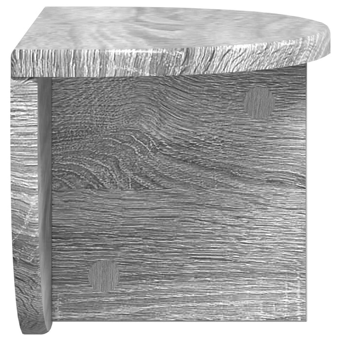 Raft de perete Gri Sonoma 38 x 19 x 19 cm Lemn compozit - WALTI WALTI
