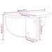 Raft de perete Gri Sonoma 38 x 19 x 19 cm Lemn compozit - WALTI WALTI