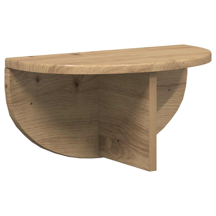 Raft de perete Stejar Artizanal 38 x 19 x 19 cm Lemn compozit - WALTI WALTI