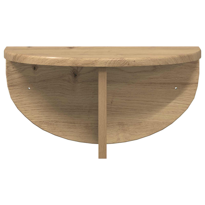 Raft de perete Stejar Artizanal 38 x 19 x 19 cm Lemn compozit - WALTI WALTI