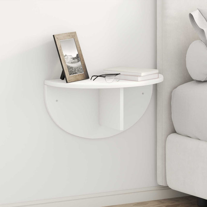Raft de perete Pe perete Alb 38 x 19 x 19 cm Lemn compozit - WALTI WALTI