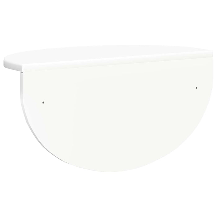 Raft de perete Pe perete Alb 38 x 19 x 19 cm Lemn compozit - WALTI WALTI