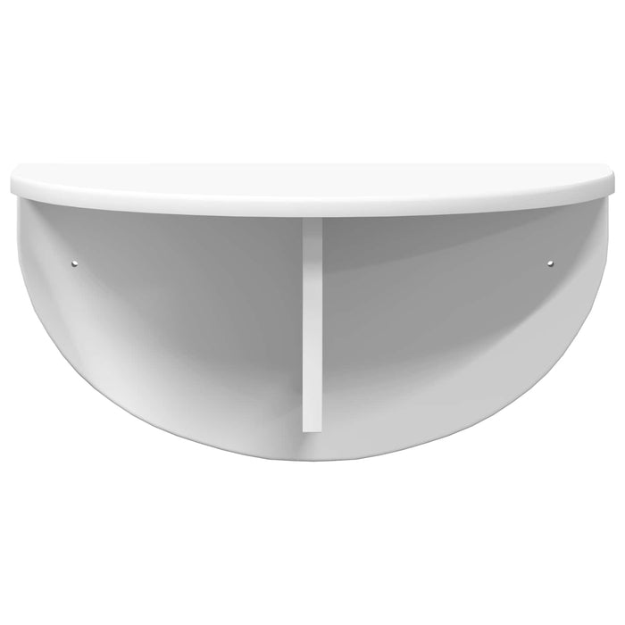 Raft de perete 2 pcs Alb 38 x 19 x 19 cm Lemn compozit - WALTI WALTI