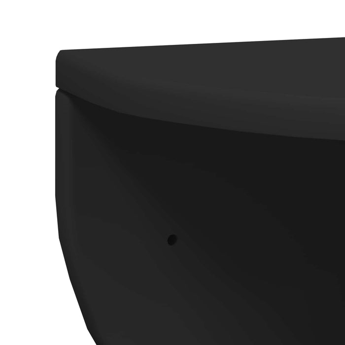 Raft de perete Pe perete Negru 38 x 19 x 19 cm Lemn compozit - WALTI WALTI