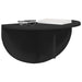 Raft de perete Pe perete Negru 38 x 19 x 19 cm Lemn compozit - WALTI WALTI