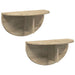 Raft de perete Pe perete 2 pcs Stejar Sonoma 38 x 19 x 19 cm - WALTI WALTI