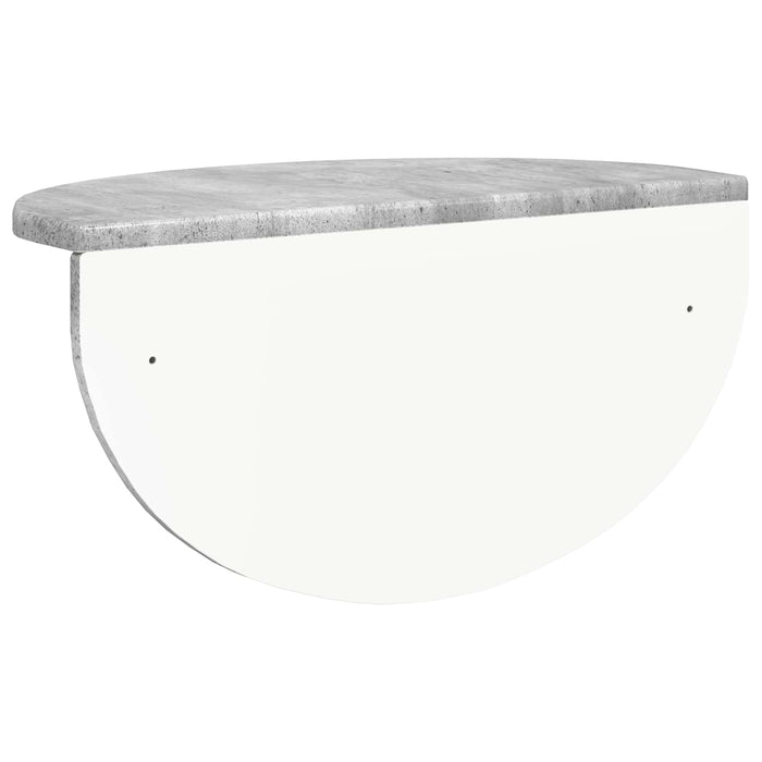 Raft de perete Gri din beton 38 x 19 x 19 cm Lemn compozit - WALTI WALTI