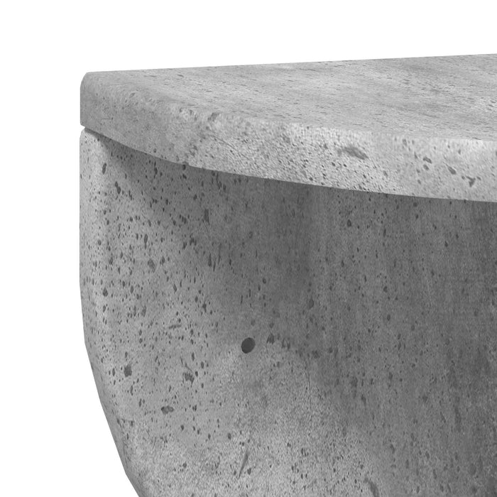 Raft de perete Pe perete 2 pcs Gri din beton 38 x 19 x 19 cm - WALTI WALTI