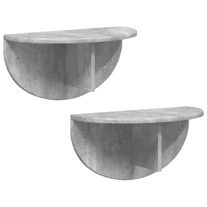 Raft de perete Pe perete 2 pcs Gri din beton 38 x 19 x 19 cm - WALTI WALTI