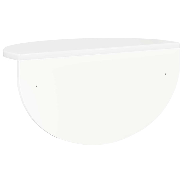 Raft de perete Alb lucios 38 x 19 x 19 cm Lemn compozit - WALTI WALTI
