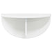Raft de perete Alb lucios 38 x 19 x 19 cm Lemn compozit - WALTI WALTI