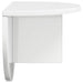 Raft de perete Alb lucios 38 x 19 x 19 cm Lemn compozit - WALTI WALTI