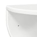 Raft de perete 2 pcs Alb lucios 38 x 19 x 19 cm Lemn compozit - WALTI WALTI