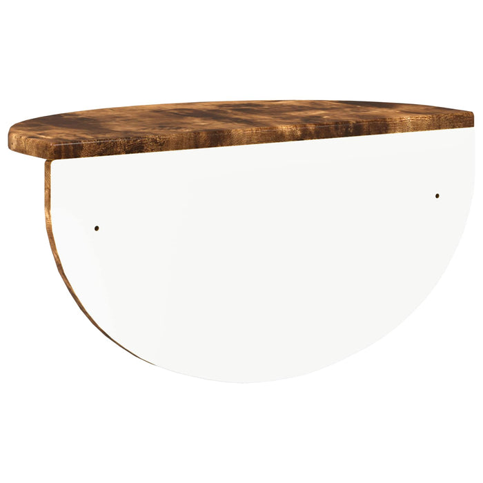 Raft de perete Stejar fumuriu 38 x 19 x 19 cm Lemn compozit - WALTI WALTI