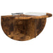 Raft de perete Pe perete 2 pcs Stejar fumuriu 38 x 19 x 19 cm - WALTI WALTI