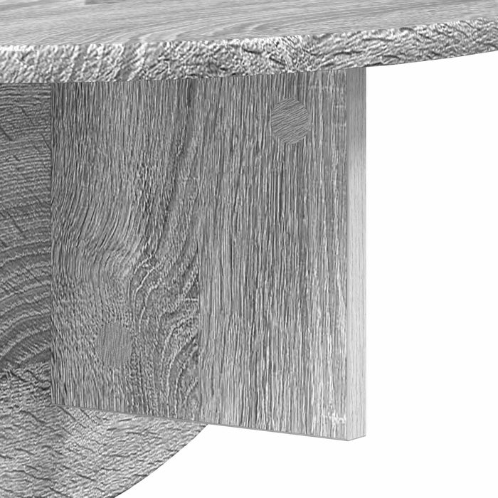 Raft de perete Gri Sonoma 38 x 19 x 19 cm Lemn compozit - WALTI WALTI