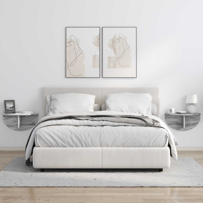 Raft de perete Gri Sonoma 38 x 19 x 19 cm Lemn compozit - WALTI WALTI