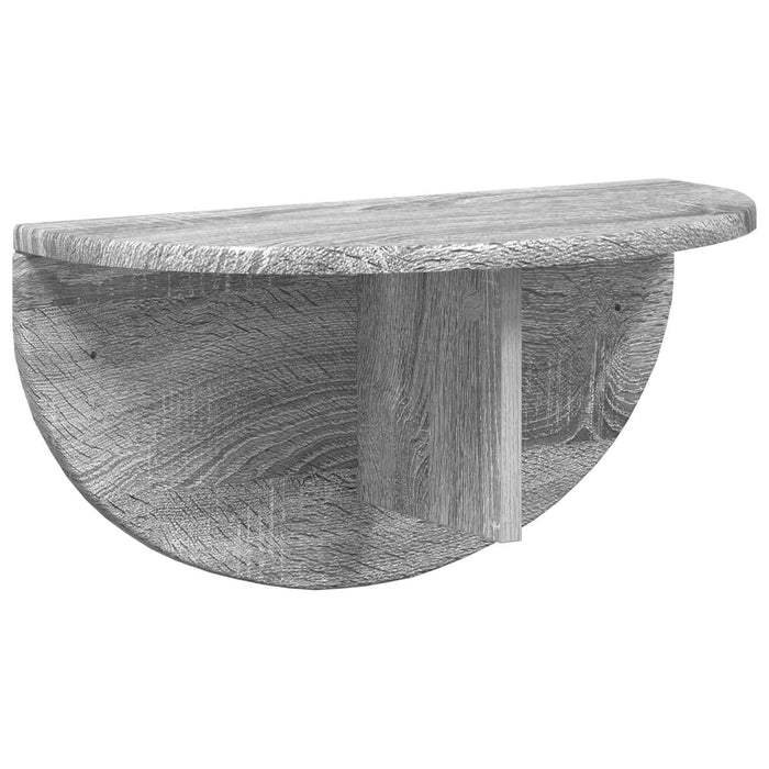 Raft de perete Gri Sonoma 38 x 19 x 19 cm Lemn compozit - WALTI WALTI