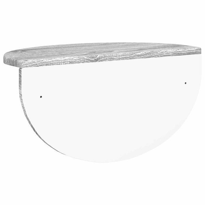 Raft de perete Gri Sonoma 38 x 19 x 19 cm Lemn compozit - WALTI WALTI